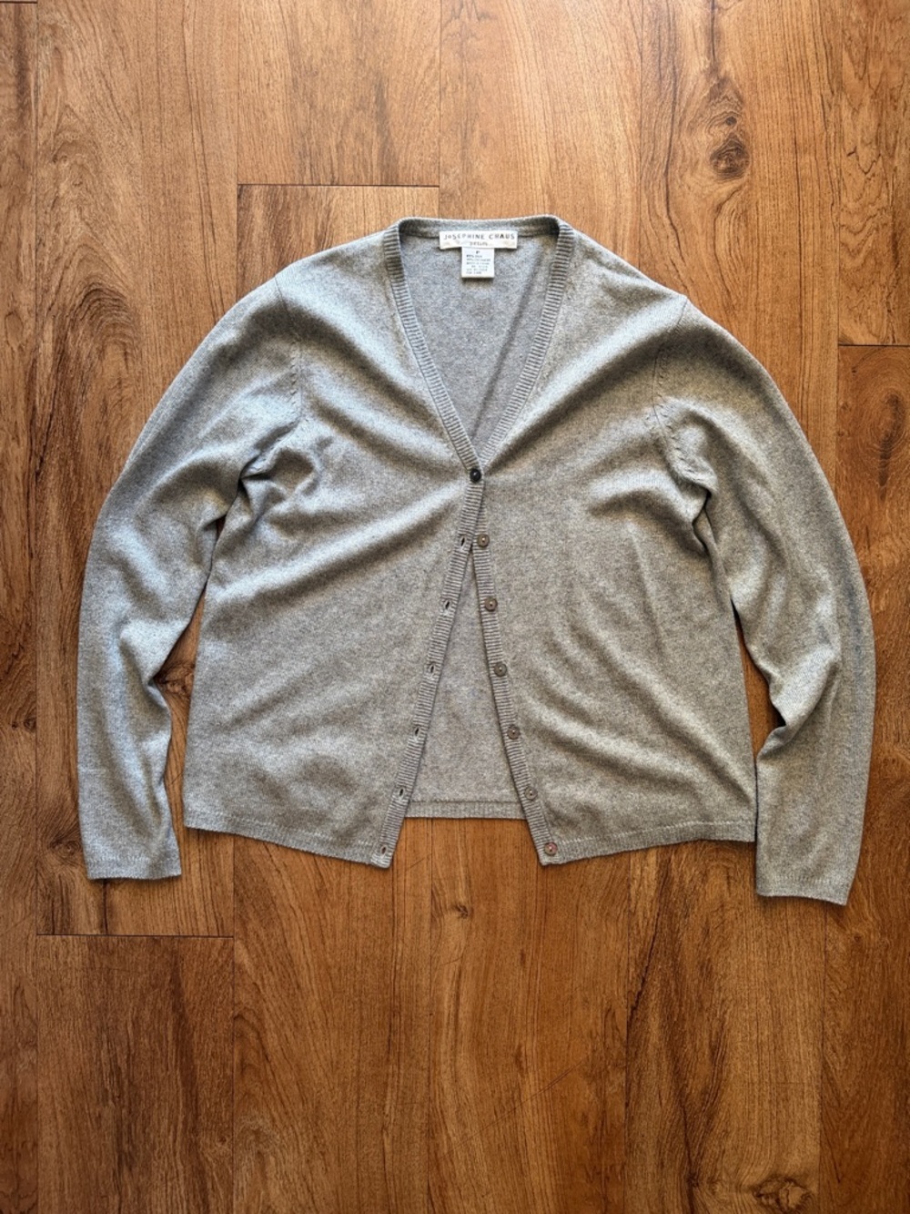 Vtg Silk + Cashmere Josephine Chaus Cardigan